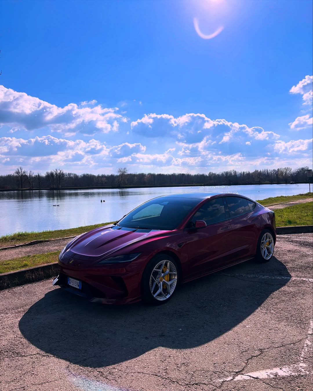 Tesla Model 3 Highland / Performance 2024-ON with Aftermarket Parts - Hacker Narrow Body Front Bumper & Lip Carbon Fiber / FRP from Robot Craftsman
