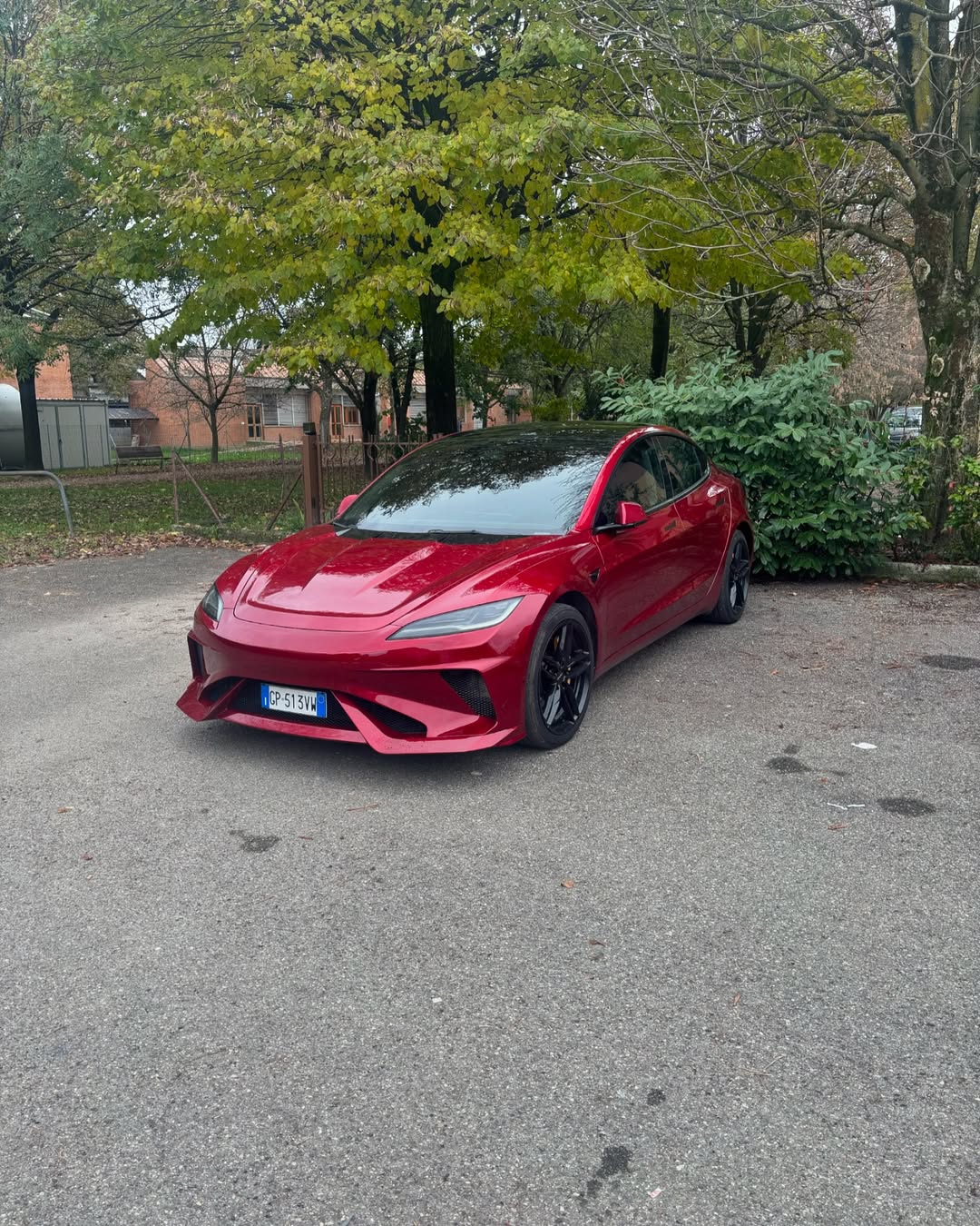 Tesla Model 3 Highland / Performance 2024-ON with Aftermarket Parts - Hacker Narrow Body Front Bumper & Lip Carbon Fiber / FRP from Robot Craftsman