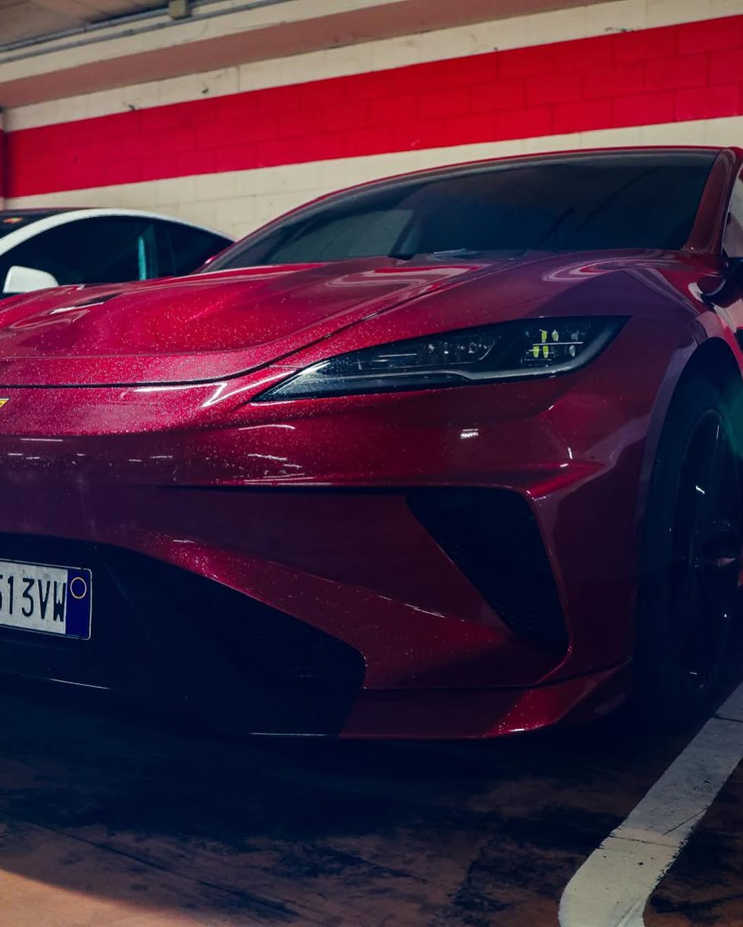 Tesla Model 3 Highland / Performance 2024-ON with Aftermarket Parts - Hacker Narrow Body Front Bumper & Lip Carbon Fiber / FRP from Robot Craftsman