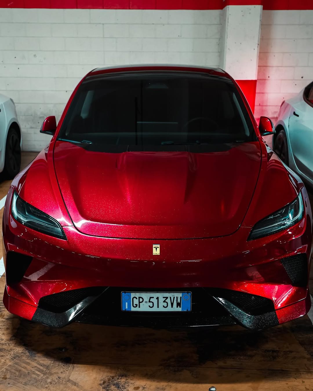 Tesla Model 3 Highland / Performance 2024-ON with Aftermarket Parts - Hacker Narrow Body Front Bumper & Lip Carbon Fiber / FRP from Robot Craftsman