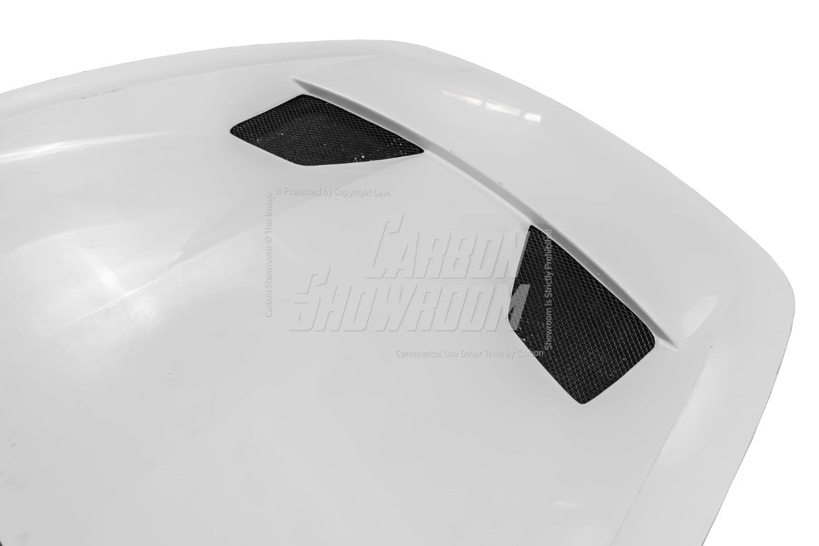 Tesla Model 3 Highland / Performance 2024-ON with Aftermarket Parts - Hacker Hood & Hood Garnish Carbon Fiber / FRP from Robot Craftsman