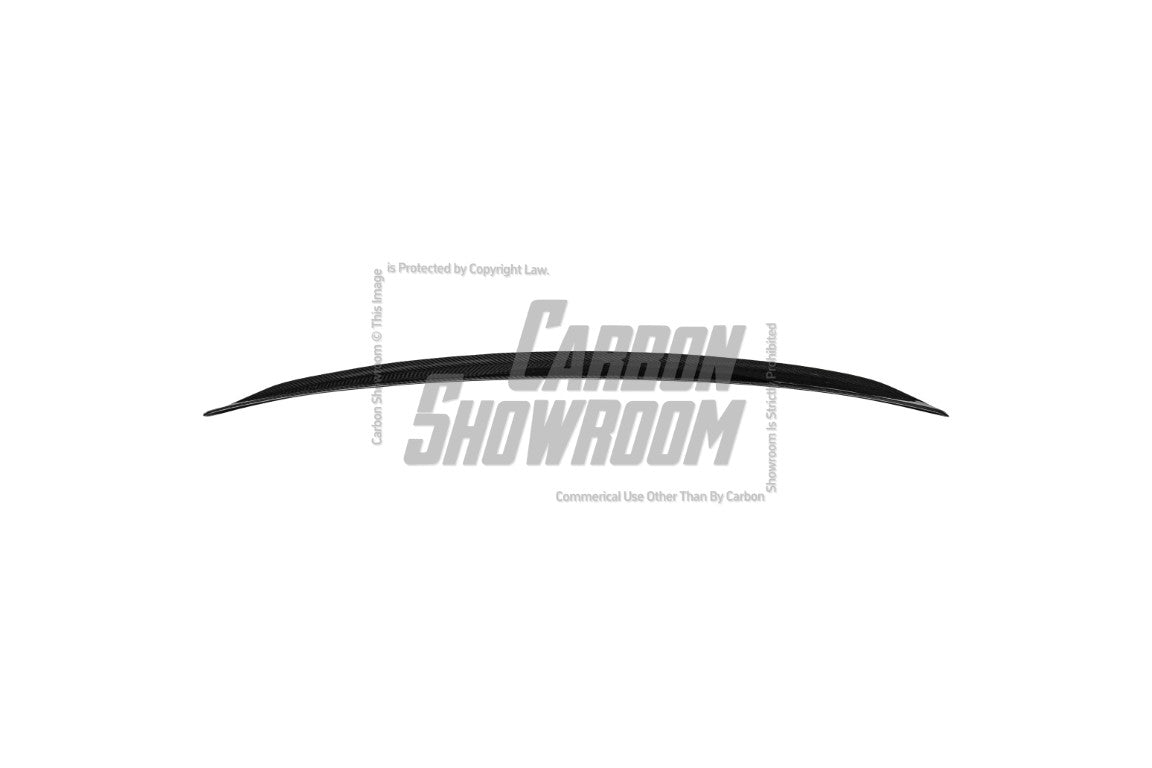 Tesla Model 3 Performance Long Range Standard Base 2017 2018 2019 2020 2021 2022 2023 with Aftermarket Parts - Crypton Rear Spoiler Wing Carbon Fiber / FRP from Robot Craftsman