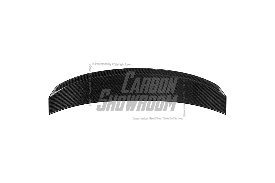 Tesla Model 3 Performance Long Range Standard Base 2017 2018 2019 2020 2021 2022 2023 with Aftermarket Parts - Crypton Rear Spoiler Wing Carbon Fiber / FRP from Robot Craftsman