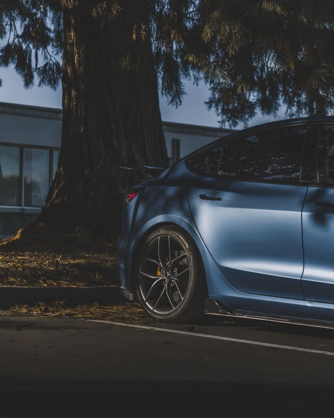 Tesla Model 3 Performance Long Range Standard Base 2017 2018 2019 2020 2021 2022 2023 with Aftermarket Parts - Crypton Side Skirts Carbon Fiber / FRP from Robot Craftsman
