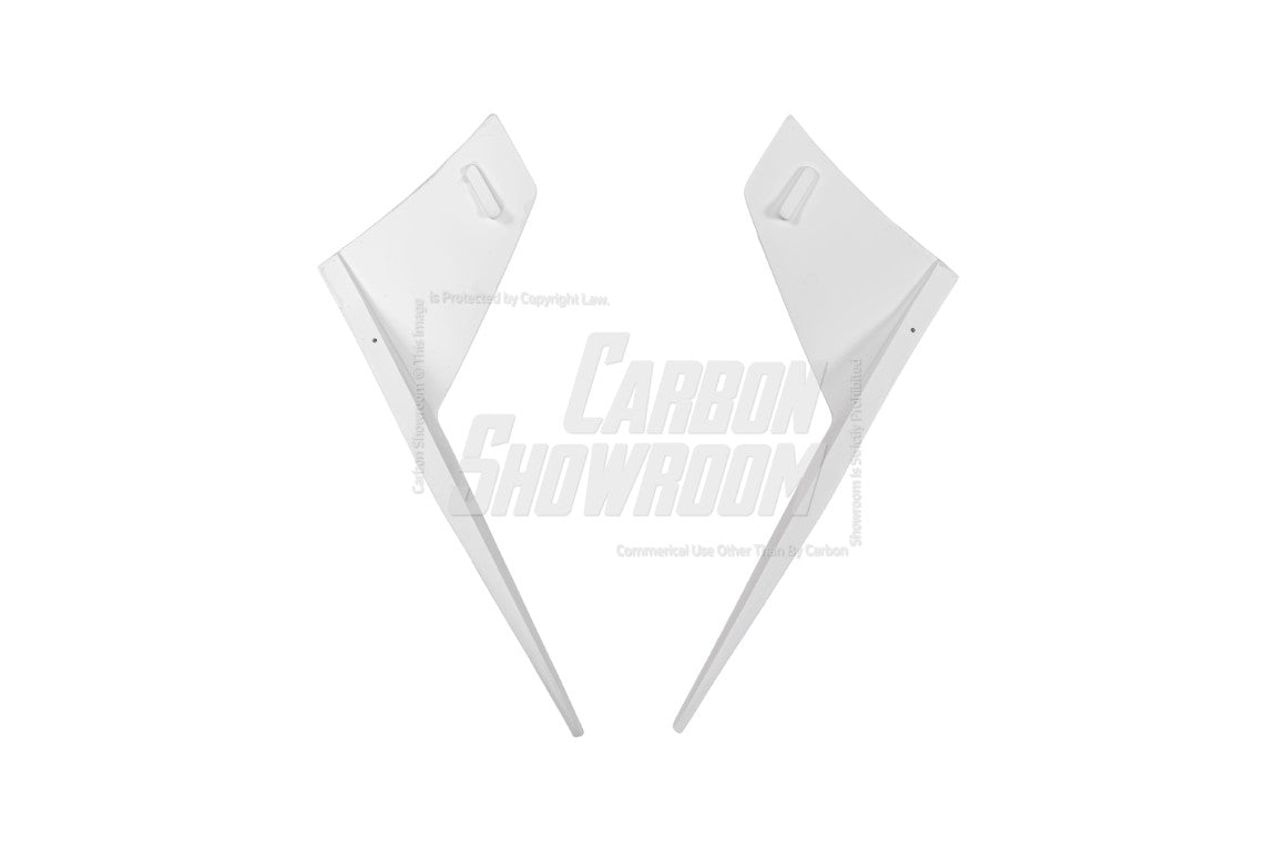 Tesla Model 3 Highland / Performance 2024-ON with Aftermarket Parts - "HACKER" Front Corner Canards Carbon Fiber / FRP from Robot Craftsman