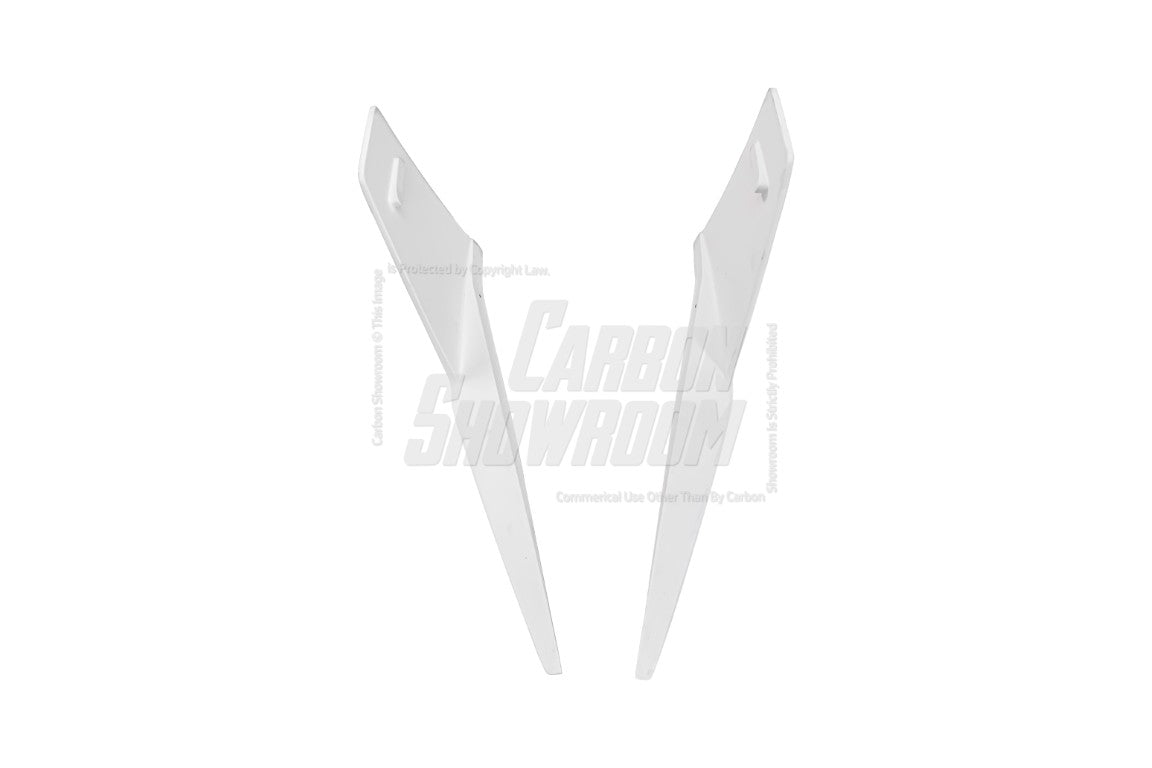 Tesla Model 3 Highland / Performance 2024-ON with Aftermarket Parts - "HACKER" Rear Quarter Side Canards Carbon Fiber / FRP from Robot Craftsman