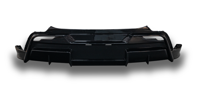 Tesla Model Y Juniper 2026-ON with Aftermarket Parts - HIDROGAI Rear Diffuser Carbon Fiber / FRP
