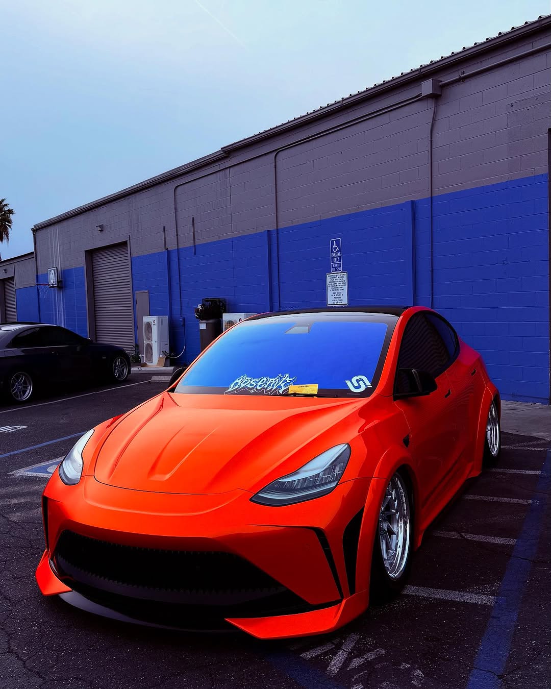 Tesla Model Y Performance AWD Long Range RWD Standard 2020 2021 2022 2023 2024 with Aftermarket Parts - "STARSHIP" Widebody Wheel Arches Carbon Fiber / FRP from Robot Craftsman