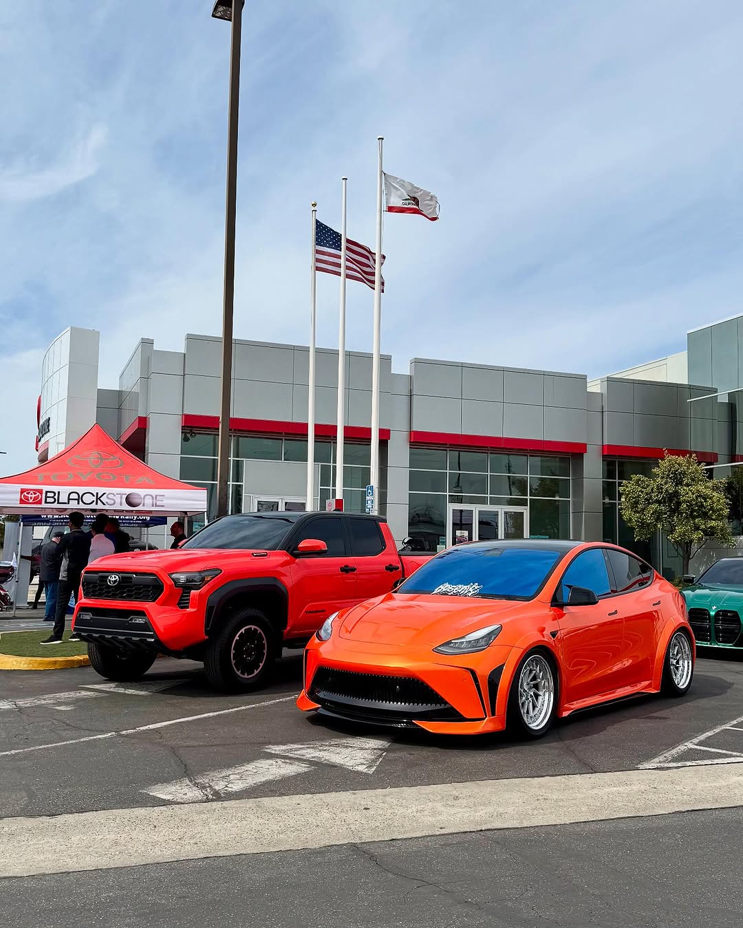 Tesla Model Y Performance AWD Long Range RWD Standard 2020 2021 2023 2024 with Aftermarket Parts - "CRYPTON" Hood Carbon Fiber / FRP from Robot Craftsman