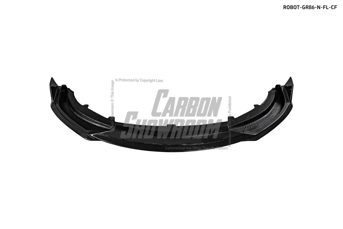 Subaru BRZ ZD8 2022 2023 2024 & Toyota GR86 ZN8 2022 2023 2024 with Aftermarket Parts - "SHINING" Narrow Body Front Bumper & Lip Carbon Fiber / FRP from Robot Craftsman