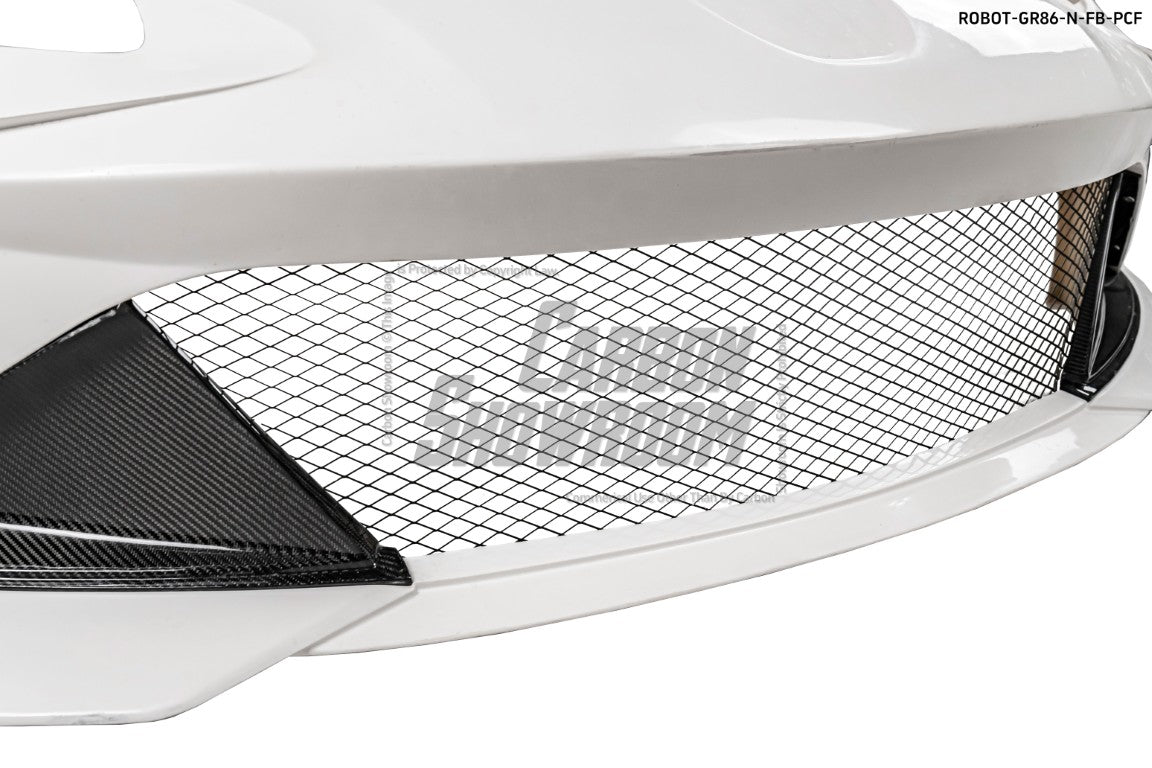 Subaru BRZ ZD8 2022 2023 2024 & Toyota GR86 ZN8 2022 2023 2024 with Aftermarket Parts - "SHINING" Narrow Body Front Bumper & Lip Carbon Fiber / FRP from Robot Craftsman