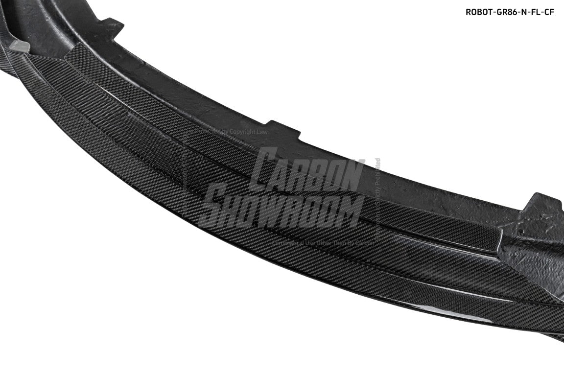 Subaru BRZ ZD8 2022 2023 2024 & Toyota GR86 ZN8 2022 2023 2024 with Aftermarket Parts - "SHINING" Narrow Body Front Bumper & Lip Carbon Fiber / FRP from Robot Craftsman