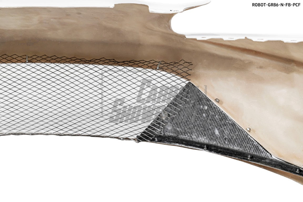 Subaru BRZ ZD8 2022 2023 2024 & Toyota GR86 ZN8 2022 2023 2024 with Aftermarket Parts - "SHINING" Narrow Body Front Bumper & Lip Carbon Fiber / FRP from Robot Craftsman