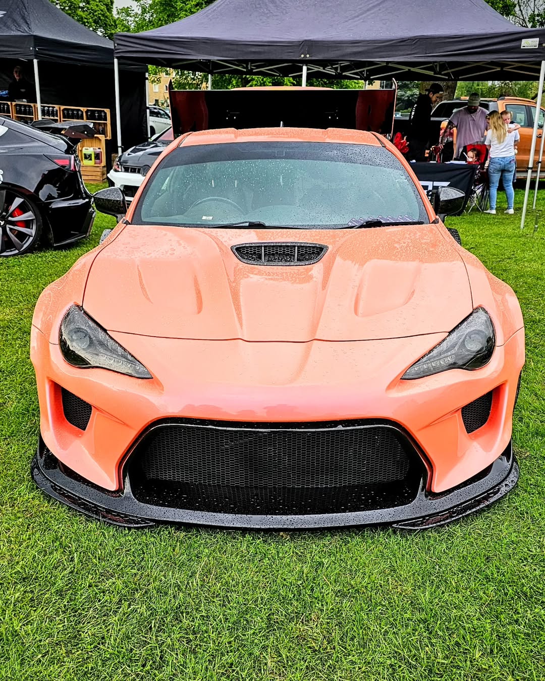 Toyota GT86 86 TRD GT SE Base ZN6 2017 2018 2019 2020 & Scion FR-S FRS ZN6 2013 2014 2015 2016 & BRZ TS Limited Premium ZN6 2013 2014 2015 2016 2017 2018 2019 2020 (compatible with ROBOT widebody kit) with Aftermarket Parts - Replacement Front Lip Only & Front Bumper & Lip Carbon Fiber / FRP from Robot Craftsman