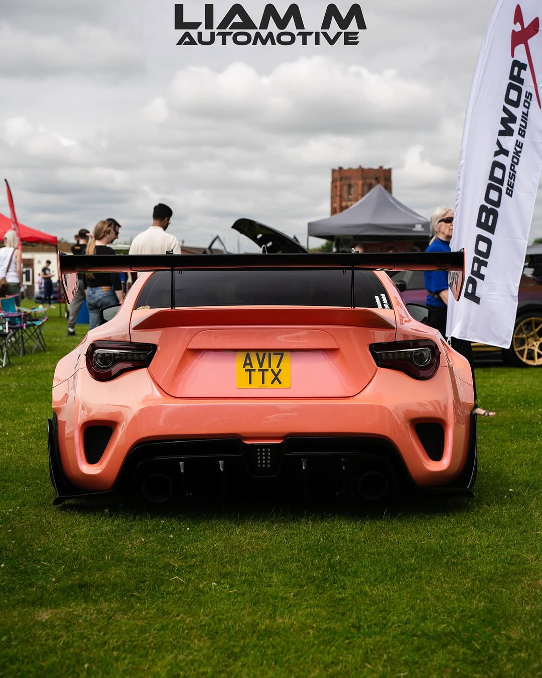 Toyota GT86 86 TRD GT SE Base ZN6 2017 2018 2019 2020 & Scion FR-S FRS ZN6 2013 2014 2015 2016 & BRZ TS Limited Premium ZN6 2013 2014 2015 2016 2017 2018 2019 2020 with Aftermarket Parts - Swan Neck Hammer GT Wing Carbon Fiber / FRP from Robot Craftsman