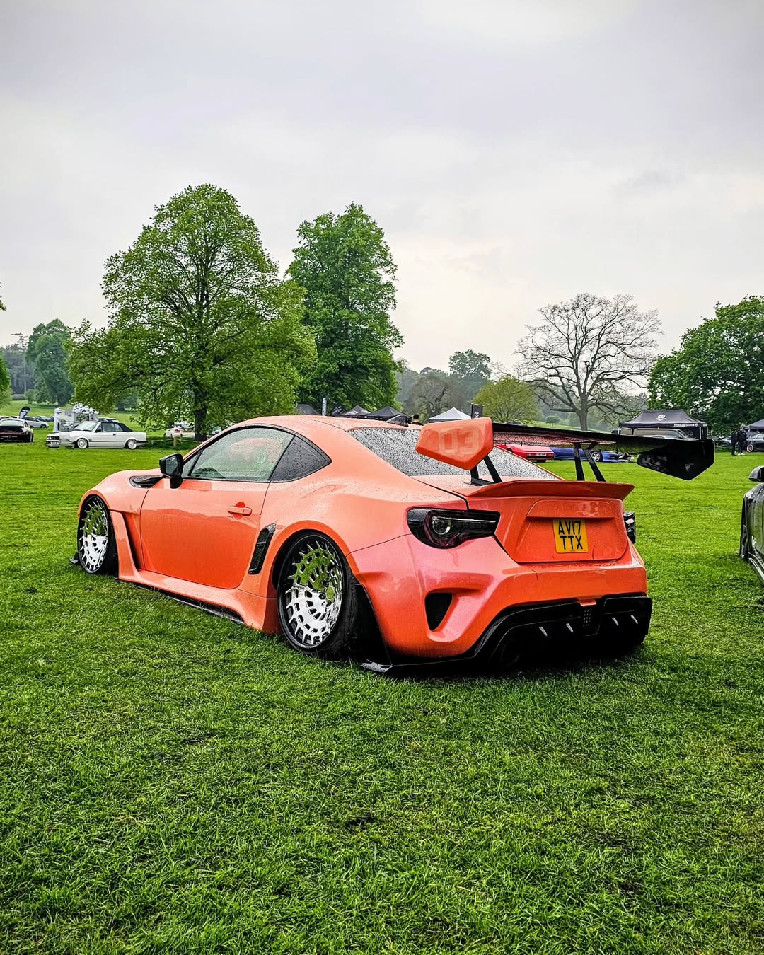 Toyota GT86 86 TRD GT SE Base ZN6 2017 2018 2019 2020 & Scion FR-S FRS ZN6 2013 2014 2015 2016 & BRZ TS Limited Premium ZN6 2013 2014 2015 2016 2017 2018 2019 2020 with Aftermarket Parts - Swan Neck Hammer GT Wing Carbon Fiber / FRP from Robot Craftsman