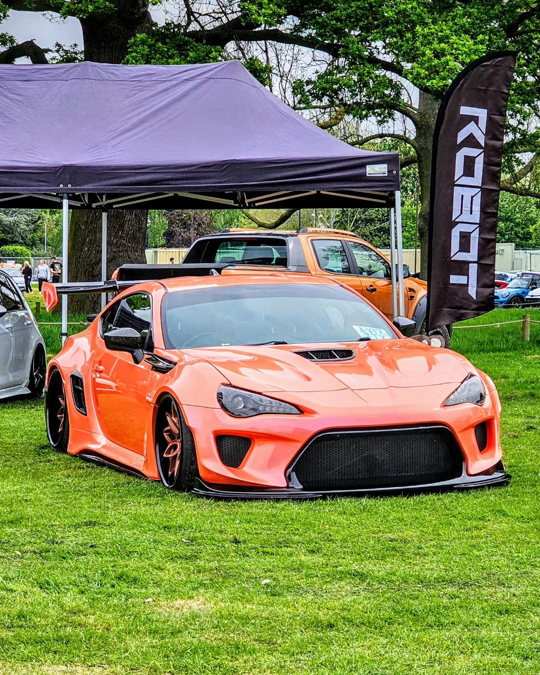 Toyota GT86 86 TRD GT SE Base ZN6 2017 2018 2019 2020 & Scion FR-S FRS ZN6 2013 2014 2015 2016 & BRZ TS Limited Premium ZN6 2013 2014 2015 2016 2017 2018 2019 2020 (compatible with ROBOT widebody kit) with Aftermarket Parts - Replacement Front Lip Only & Front Bumper & Lip Carbon Fiber / FRP from Robot Craftsman