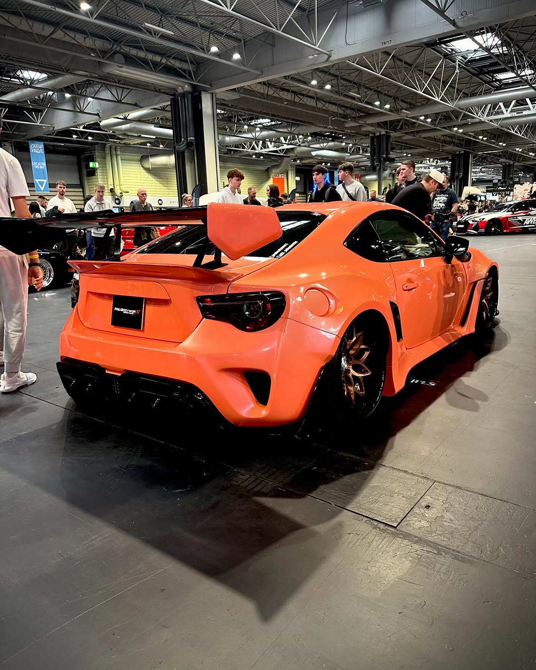 Toyota GT86 86 TRD GT SE Base ZN6 2017 2018 2019 2020 & Scion FR-S FRS ZN6 2013 2014 2015 2016 & BRZ TS Limited Premium ZN6 2013 2014 2015 2016 2017 2018 2019 2020 with Aftermarket Parts - Swan Neck Hammer GT Wing Carbon Fiber / FRP from Robot Craftsman