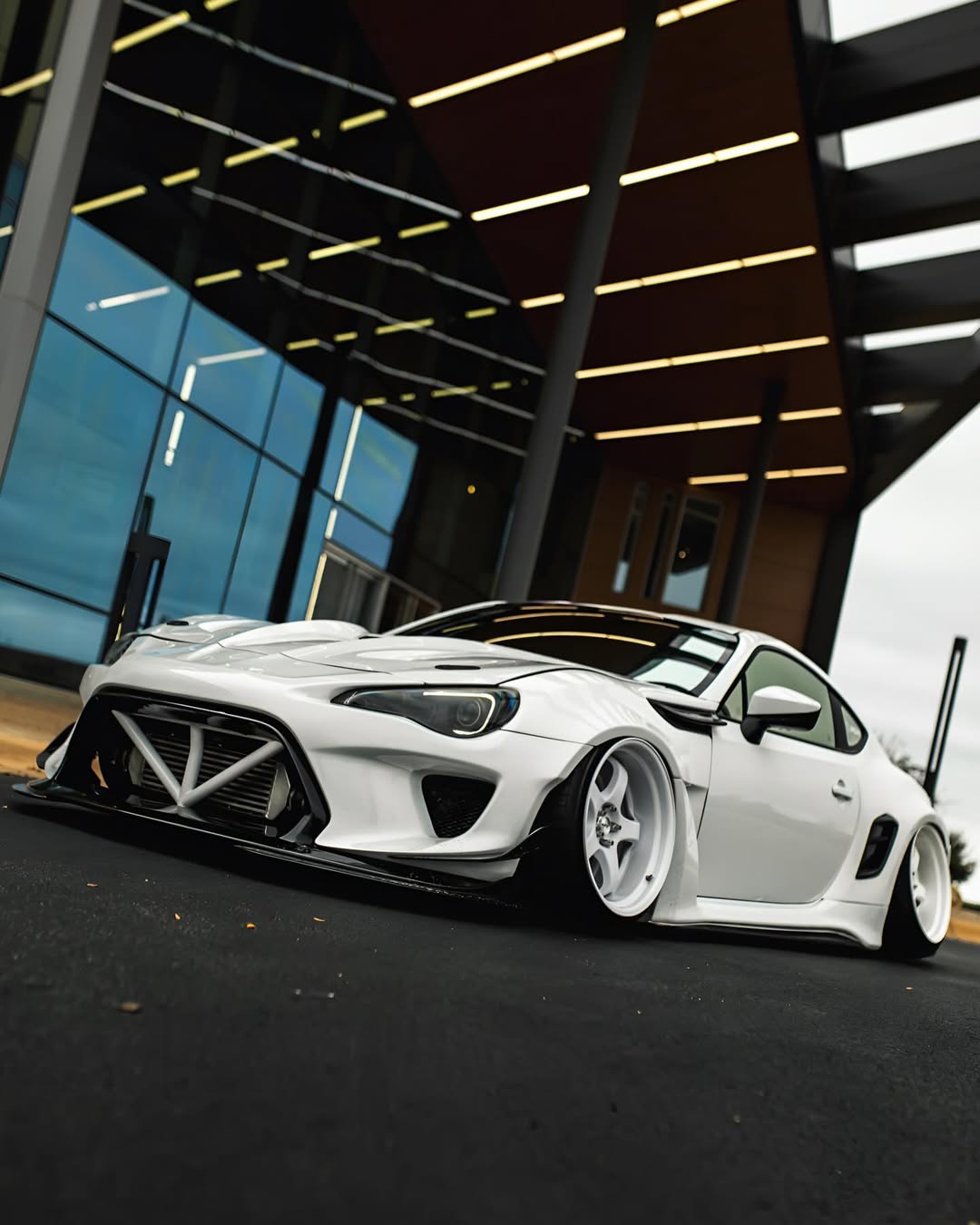 Toyota GT86 86 TRD GT SE Base ZN6 2017 2018 2019 2020 & Scion FR-S FRS ZN6 2013 2014 2015 2016 & BRZ TS Limited Premium ZN6 2013 2014 2015 2016 2017 2018 2019 2020 (compatible with ROBOT widebody kit) with Aftermarket Parts - Front Bumper & Lip Carbon Fiber / FRP from Robot Craftsman