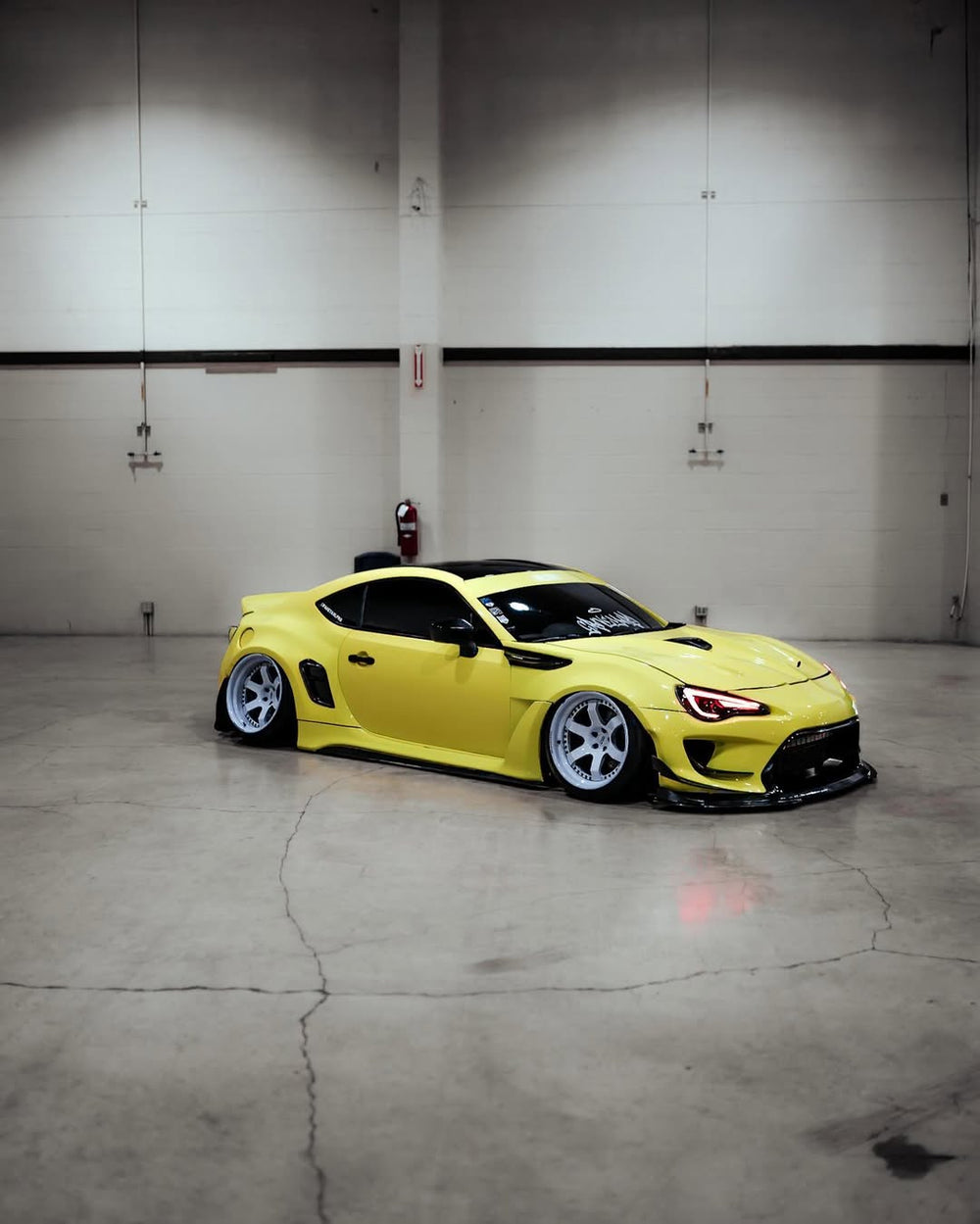 Toyota GT86 86 TRD GT SE Base ZN6 2017 2018 2019 2020 & Scion FR-S FRS ZN6 2013 2014 2015 2016 & BRZ TS Limited Premium ZN6 2013 2014 2015 2016 2017 2018 2019 2020 (compatible with ROBOT widebody kit) with Aftermarket Parts - Front Fenders Replacement & Rear Quarter Fender Flares & Side Skirts Carbon Fiber / FRP from Robot Craftsman