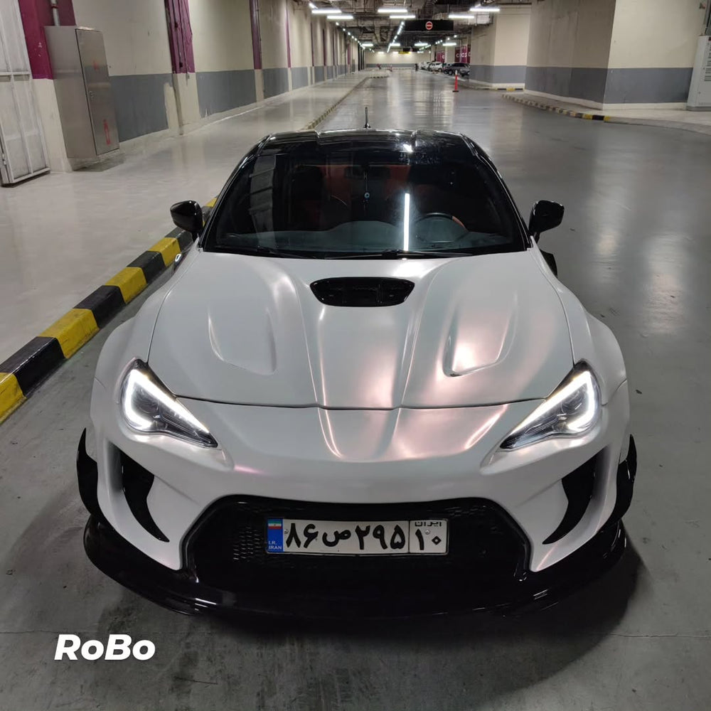 Toyota GT86 86 TRD GT SE Base ZN6 2017 2018 2019 2020 & Scion FR-S FRS ZN6 2013 2014 2015 2016 & BRZ TS Limited Premium ZN6 2013 2014 2015 2016 2017 2018 2019 2020 (compatible with ROBOT widebody kit) with Aftermarket Parts - Front Bumper & Lip Carbon Fiber / FRP from Robot Craftsman