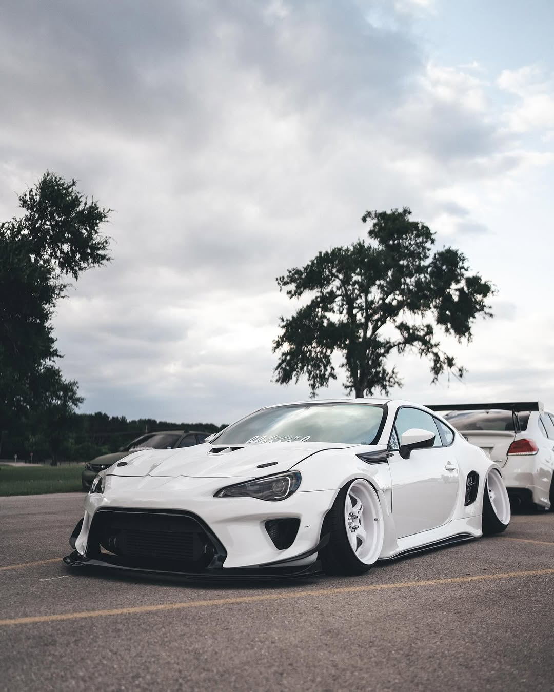 Toyota GT86 86 TRD GT SE Base ZN6 2017 2018 2019 2020 & Scion FR-S FRS ZN6 2013 2014 2015 2016 & BRZ TS Limited Premium ZN6 2013 2014 2015 2016 2017 2018 2019 2020 (compatible with ROBOT widebody kit) with Aftermarket Parts - Front Bumper & Lip Carbon Fiber / FRP from Robot Craftsman