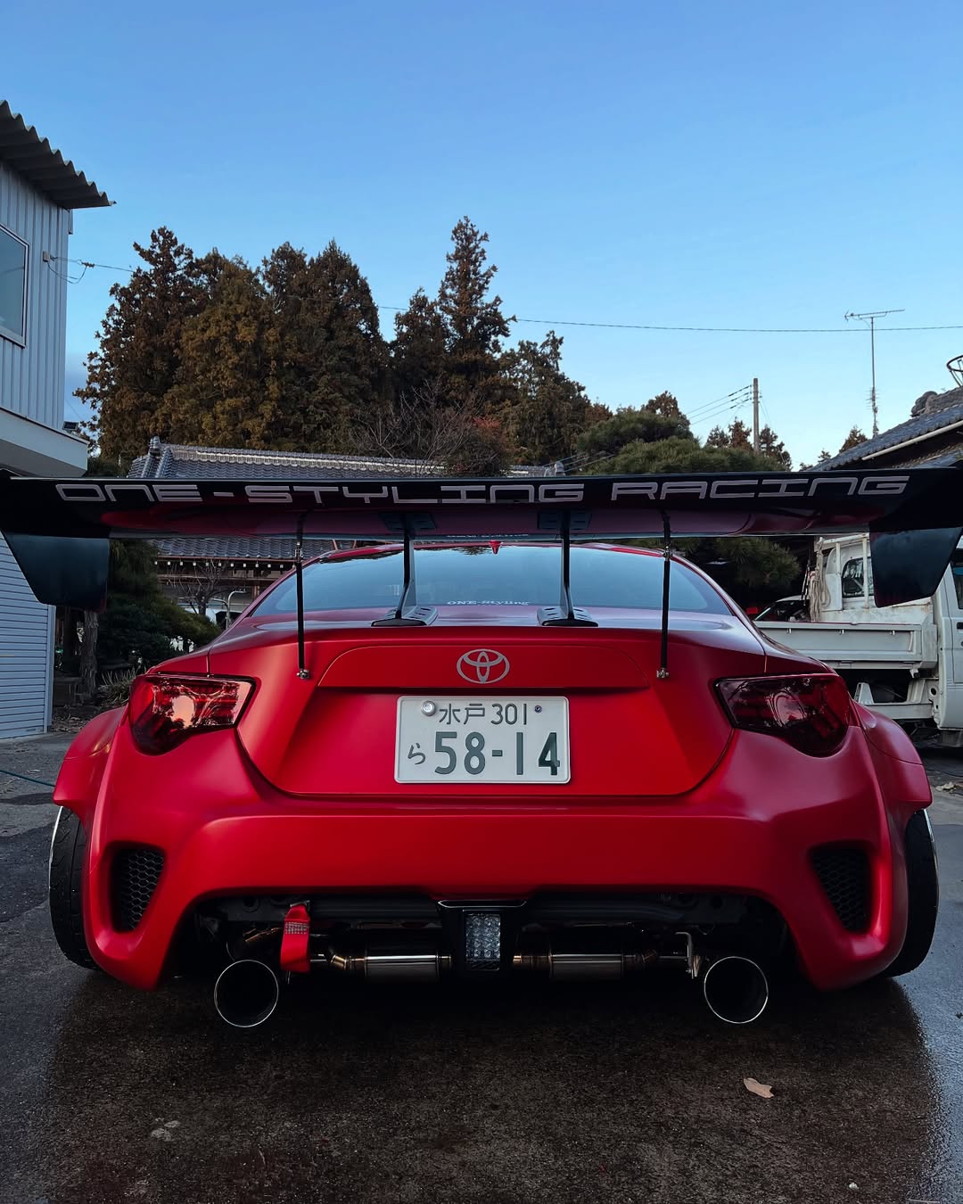 Toyota GT86 86 TRD GT SE Base ZN6 2017 2018 2019 2020 & Scion FR-S FRS ZN6 2013 2014 2015 2016 & BRZ TS Limited Premium ZN6 2013 2014 2015 2016 2017 2018 2019 2020 (compatible with ROBOT widebody kit) with Aftermarket Parts - Rear Bumper & Diffuser Carbon Fiber / FRP from Robot Craftsman