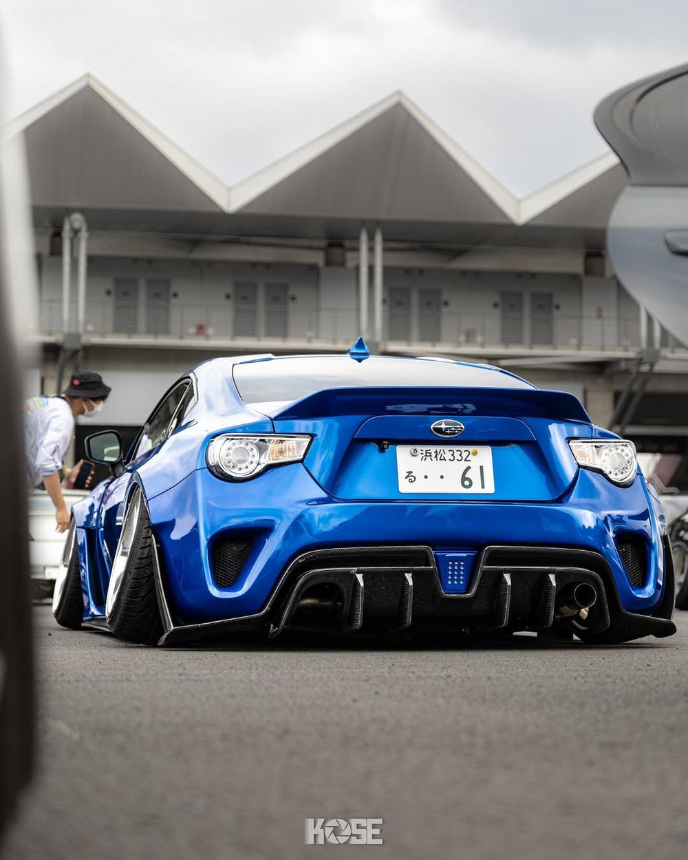 Toyota GT86 86 TRD GT SE Base ZN6 2017 2018 2019 2020 & Scion FR-S FRS ZN6 2013 2014 2015 2016 & BRZ TS Limited Premium ZN6 2013 2014 2015 2016 2017 2018 2019 2020 (compatible with ROBOT widebody kit) with Aftermarket Parts - Rear Bumper & Diffuser Carbon Fiber / FRP from Robot Craftsman