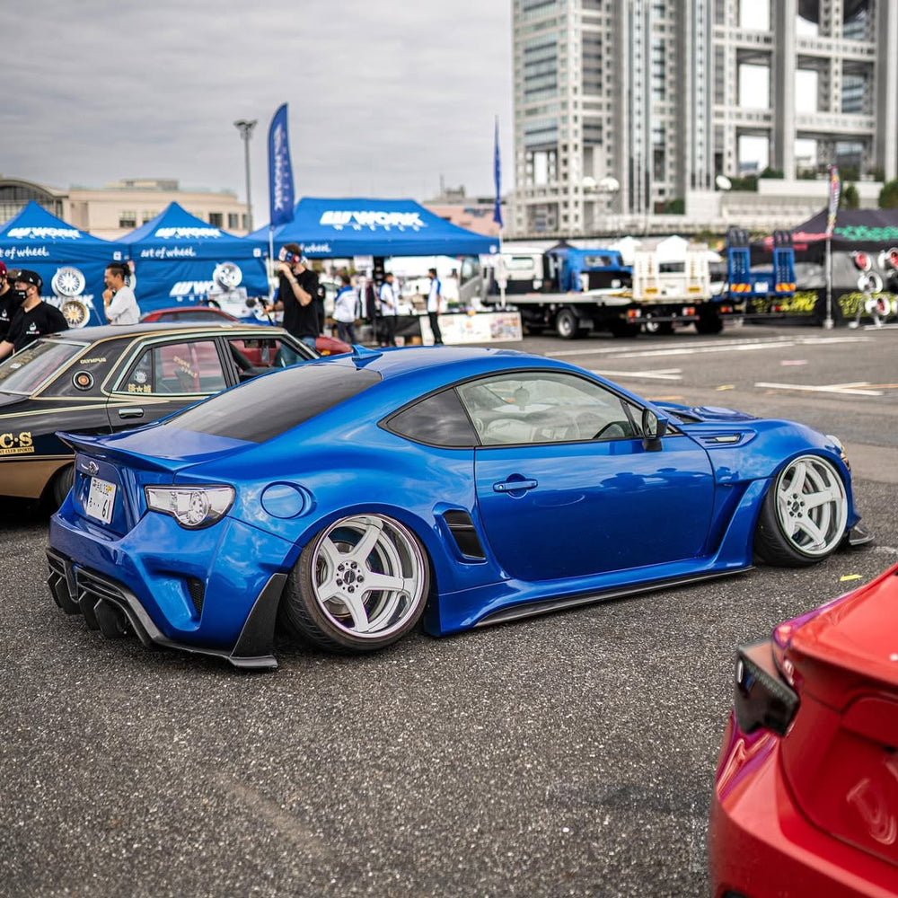 Toyota GT86 86 TRD GT SE Base ZN6 2017 2018 2019 2020 & Scion FR-S FRS ZN6 2013 2014 2015 2016 & BRZ TS Limited Premium ZN6 2013 2014 2015 2016 2017 2018 2019 2020 (compatible with ROBOT widebody kit) with Aftermarket Parts - Rear Bumper & Diffuser Carbon Fiber / FRP from Robot Craftsman