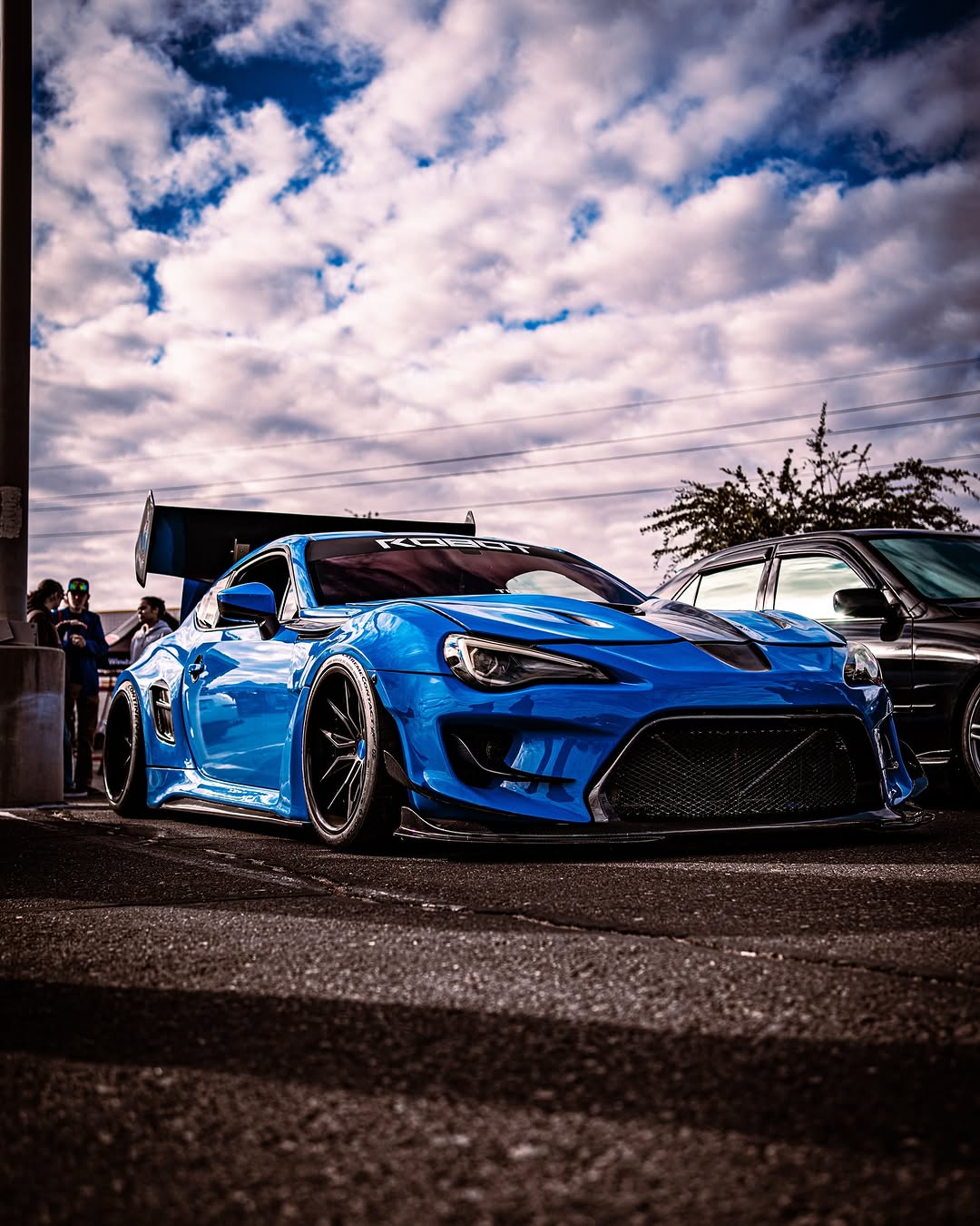 Toyota GT86 86 TRD GT SE Base ZN6 2017 2018 2019 2020 & Scion FR-S FRS ZN6 2013 2014 2015 2016 & BRZ TS Limited Premium ZN6 2013 2014 2015 2016 2017 2018 2019 2020 (compatible with ROBOT widebody kit) with Aftermarket Parts - Replacement Hood Scoop& Hood Bonnet Carbon Fiber / FRP from Robot Craftsman