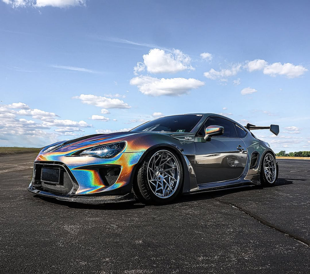 Toyota GT86 86 TRD GT SE Base ZN6 2017 2018 2019 2020 & Scion FR-S FRS ZN6 2013 2014 2015 2016 & BRZ TS Limited Premium ZN6 2013 2014 2015 2016 2017 2018 2019 2020 (compatible with ROBOT widebody kit) with Aftermarket Parts - Replacement Hood Scoop& Hood Bonnet Carbon Fiber / FRP from Robot Craftsman