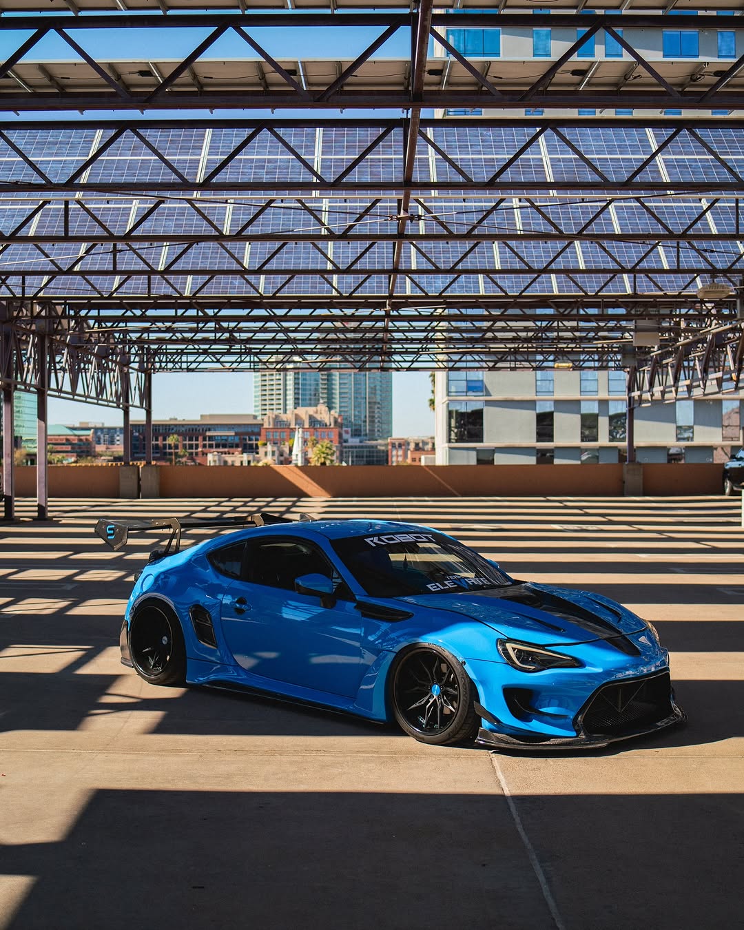 Toyota GT86 86 TRD GT SE Base ZN6 2017 2018 2019 2020 & Scion FR-S FRS ZN6 2013 2014 2015 2016 & BRZ TS Limited Premium ZN6 2013 2014 2015 2016 2017 2018 2019 2020 (compatible with ROBOT widebody kit) with Aftermarket Parts - Replacement Hood Scoop& Hood Bonnet Carbon Fiber / FRP from Robot Craftsman