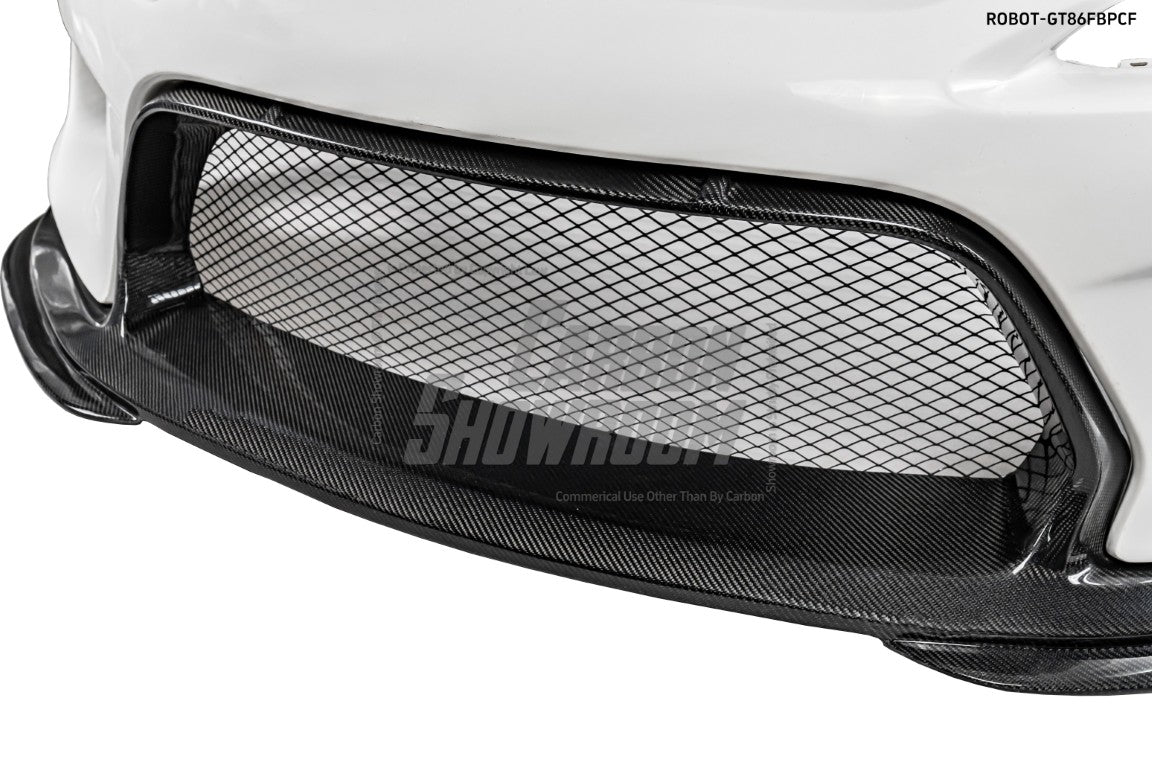 Toyota GT86 86 TRD GT SE Base ZN6 2017 2018 2019 2020 & Scion FR-S FRS ZN6 2013 2014 2015 2016 & BRZ TS Limited Premium ZN6 2013 2014 2015 2016 2017 2018 2019 2020 (compatible with ROBOT widebody kit) with Aftermarket Parts - Replacement Front Lip Only & Front Bumper & Lip Carbon Fiber / FRP from Robot Craftsman