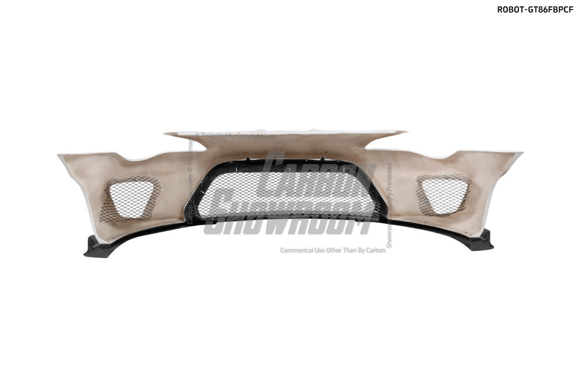 Toyota GT86 86 TRD GT SE Base ZN6 2017 2018 2019 2020 & Scion FR-S FRS ZN6 2013 2014 2015 2016 & BRZ TS Limited Premium ZN6 2013 2014 2015 2016 2017 2018 2019 2020 (compatible with ROBOT widebody kit) with Aftermarket Parts - Replacement Front Lip Only & Front Bumper & Lip Carbon Fiber / FRP from Robot Craftsman