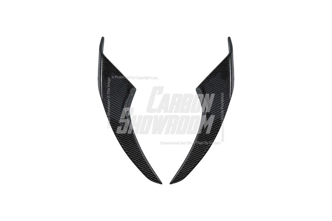 Toyota GT86 86 TRD GT SE Base ZN6 2017 2018 2019 2020 & Scion FR-S FRS ZN6 2013 2014 2015 2016 & BRZ TS Limited Premium ZN6 2013 2014 2015 2016 2017 2018 2019 2020 (compatible with ROBOT widebody kit) with Aftermarket Parts - Front Corner Canards (Pair) & Front Inner Vents Canards (Pair) Carbon Fiber / FRP from Robot Craftsman