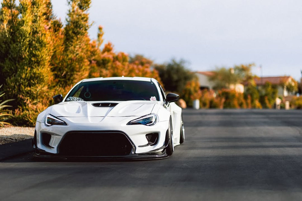 Toyota GT86 86 TRD GT SE Base ZN6 2017 2018 2019 2020 & Scion FR-S FRS ZN6 2013 2014 2015 2016 & BRZ TS Limited Premium ZN6 2013 2014 2015 2016 2017 2018 2019 2020 (compatible with ROBOT widebody kit) with Aftermarket Parts - Hood Bonnet Carbon Fiber / FRP from Robot Craftsman