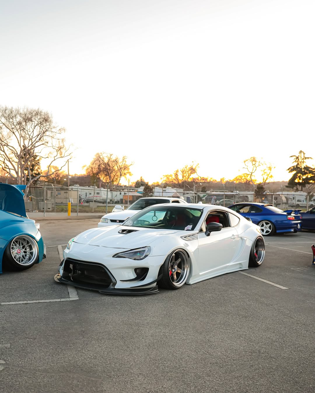 Toyota GT86 86 TRD GT SE Base ZN6 2017 2018 2019 2020 & Scion FR-S FRS ZN6 2013 2014 2015 2016 & BRZ TS Limited Premium ZN6 2013 2014 2015 2016 2017 2018 2019 2020 (compatible with ROBOT widebody kit) with Aftermarket Parts - Front Bumper & Lip Carbon Fiber / FRP from Robot Craftsman