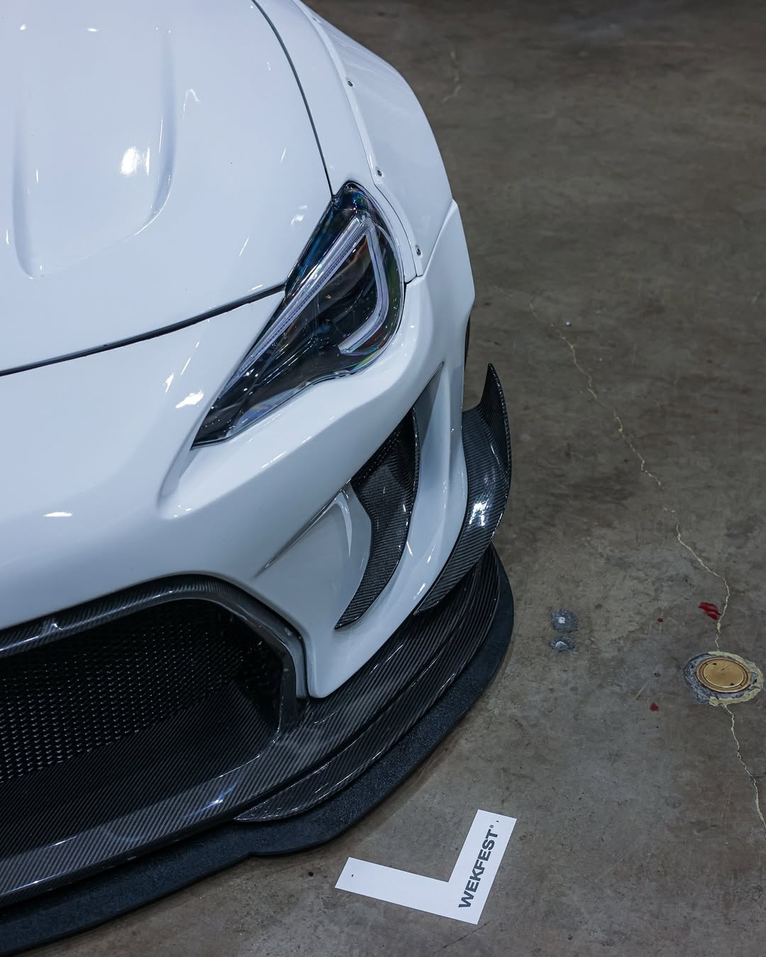 Toyota GT86 86 TRD GT SE Base ZN6 2017 2018 2019 2020 & Scion FR-S FRS ZN6 2013 2014 2015 2016 & BRZ TS Limited Premium ZN6 2013 2014 2015 2016 2017 2018 2019 2020 (compatible with ROBOT widebody kit) with Aftermarket Parts - Front Bumper & Lip Carbon Fiber / FRP from Robot Craftsman