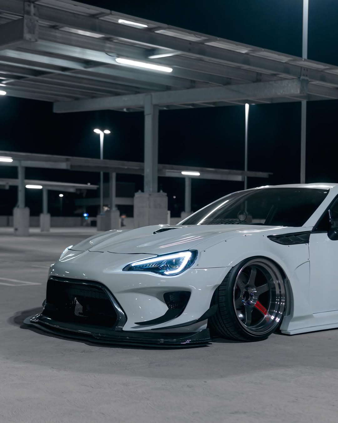 Toyota GT86 86 TRD GT SE Base ZN6 2017 2018 2019 2020 & Scion FR-S FRS ZN6 2013 2014 2015 2016 & BRZ TS Limited Premium ZN6 2013 2014 2015 2016 2017 2018 2019 2020 (compatible with ROBOT widebody kit) with Aftermarket Parts - Front Bumper & Lip Carbon Fiber / FRP from Robot Craftsman