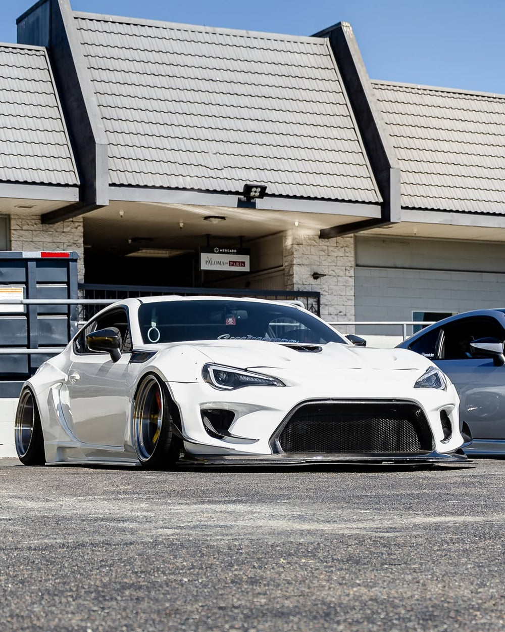 Toyota GT86 86 TRD GT SE Base ZN6 2017 2018 2019 2020 & Scion FR-S FRS ZN6 2013 2014 2015 2016 & BRZ TS Limited Premium ZN6 2013 2014 2015 2016 2017 2018 2019 2020 (compatible with ROBOT widebody kit) with Aftermarket Parts - Front Corner Canards (Pair) & Front Inner Vents Canards (Pair) Carbon Fiber / FRP from Robot Craftsman