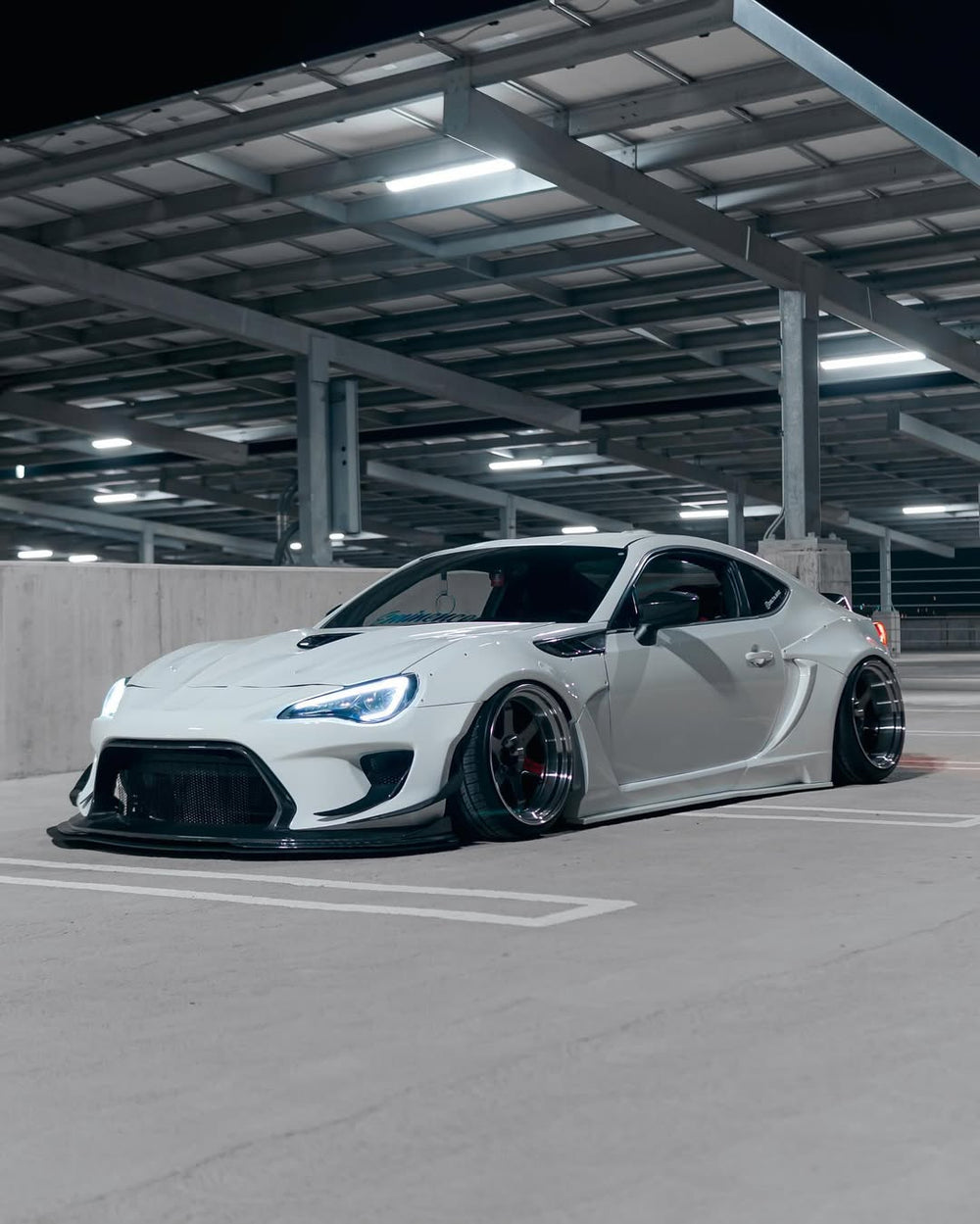Toyota GT86 86 TRD GT SE Base ZN6 2017 2018 2019 2020 & Scion FR-S FRS ZN6 2013 2014 2015 2016 & BRZ TS Limited Premium ZN6 2013 2014 2015 2016 2017 2018 2019 2020 (compatible with ROBOT widebody kit) with Aftermarket Parts - Front Corner Canards (Pair) & Front Inner Vents Canards (Pair) Carbon Fiber / FRP from Robot Craftsman