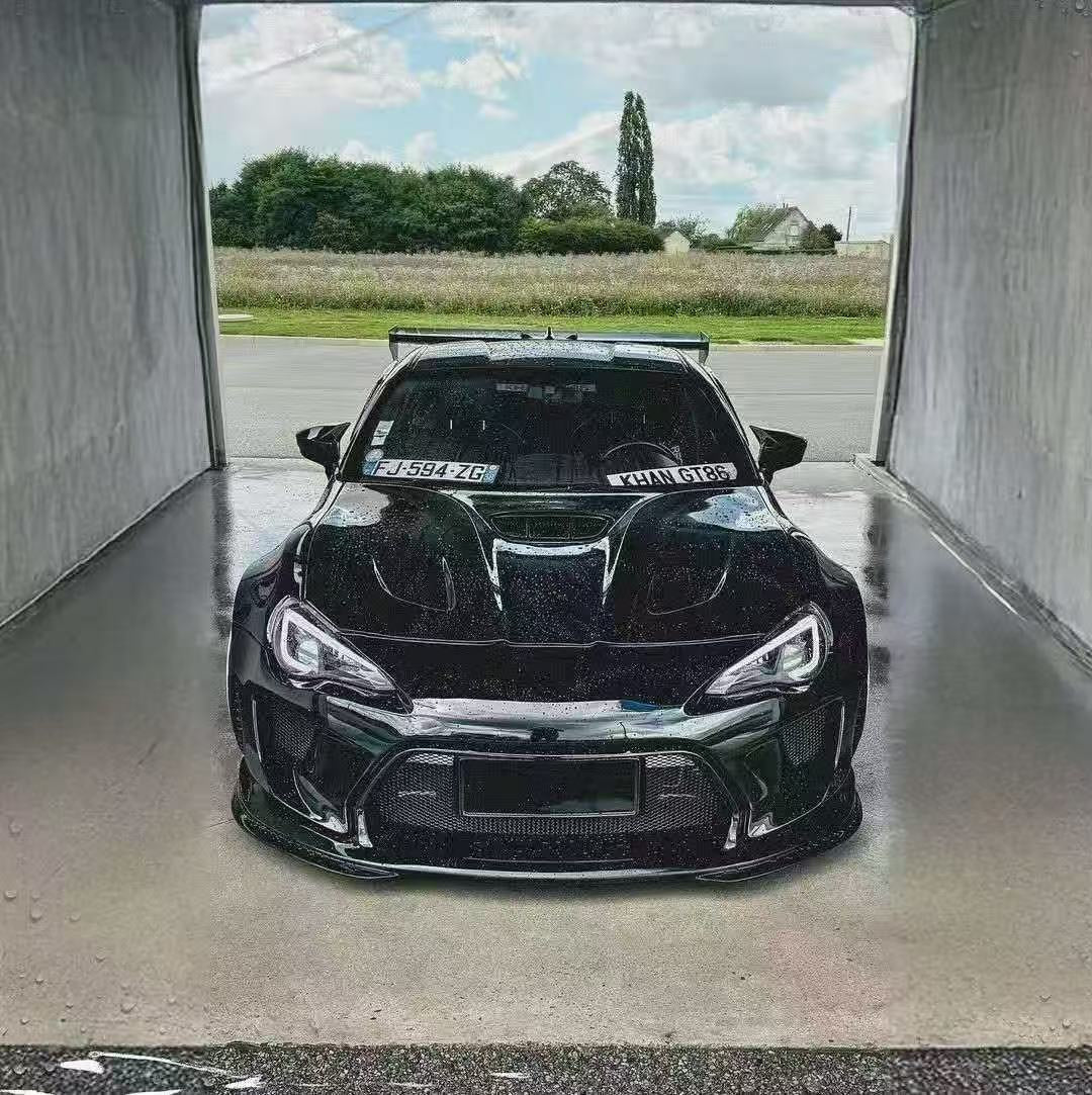 Toyota GT86 86 TRD GT SE Base ZN6 2017 2018 2019 2020 & Scion FR-S FRS ZN6 2013 2014 2015 2016 & BRZ TS Limited Premium ZN6 2013 2014 2015 2016 2017 2018 2019 2020 (compatible with ROBOT widebody kit) with Aftermarket Parts - Hood Bonnet Carbon Fiber / FRP from Robot Craftsman