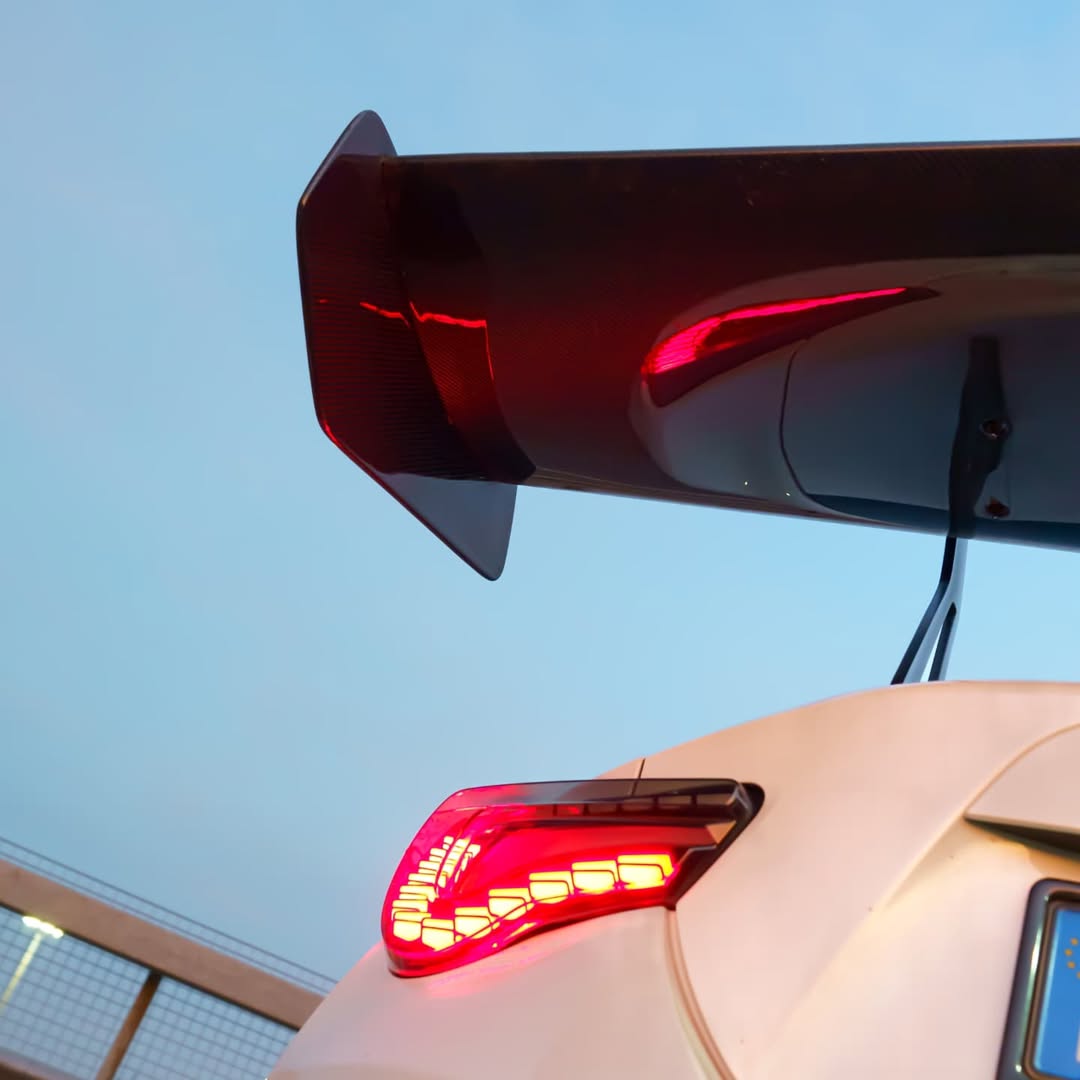 Toyota GT86 86 TRD GT SE Base ZN6 2017 2018 2019 2020 & Scion FR-S FRS ZN6 2013 2014 2015 2016 & BRZ TS Limited Premium ZN6 2013 2014 2015 2016 2017 2018 2019 2020 with Aftermarket Parts - Swan Neck Hammer GT Wing Carbon Fiber / FRP from Robot Craftsman