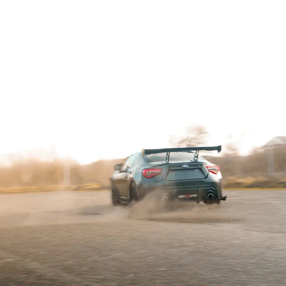 Toyota GT86 86 TRD GT SE Base ZN6 2017 2018 2019 2020 & Scion FR-S FRS ZN6 2013 2014 2015 2016 & BRZ TS Limited Premium ZN6 2013 2014 2015 2016 2017 2018 2019 2020 with Aftermarket Parts - Swan Neck Hammer GT Wing Carbon Fiber / FRP from Robot Craftsman