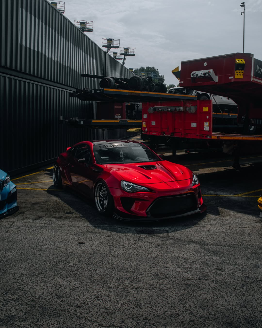 Toyota GT86 86 TRD GT SE Base ZN6 2017 2018 2019 2020 & Scion FR-S FRS ZN6 2013 2014 2015 2016 & BRZ TS Limited Premium ZN6 2013 2014 2015 2016 2017 2018 2019 2020 (compatible with ROBOT widebody kit) with Aftermarket Parts - Replacement Front Lip Only & Front Bumper & Lip Carbon Fiber / FRP from Robot Craftsman