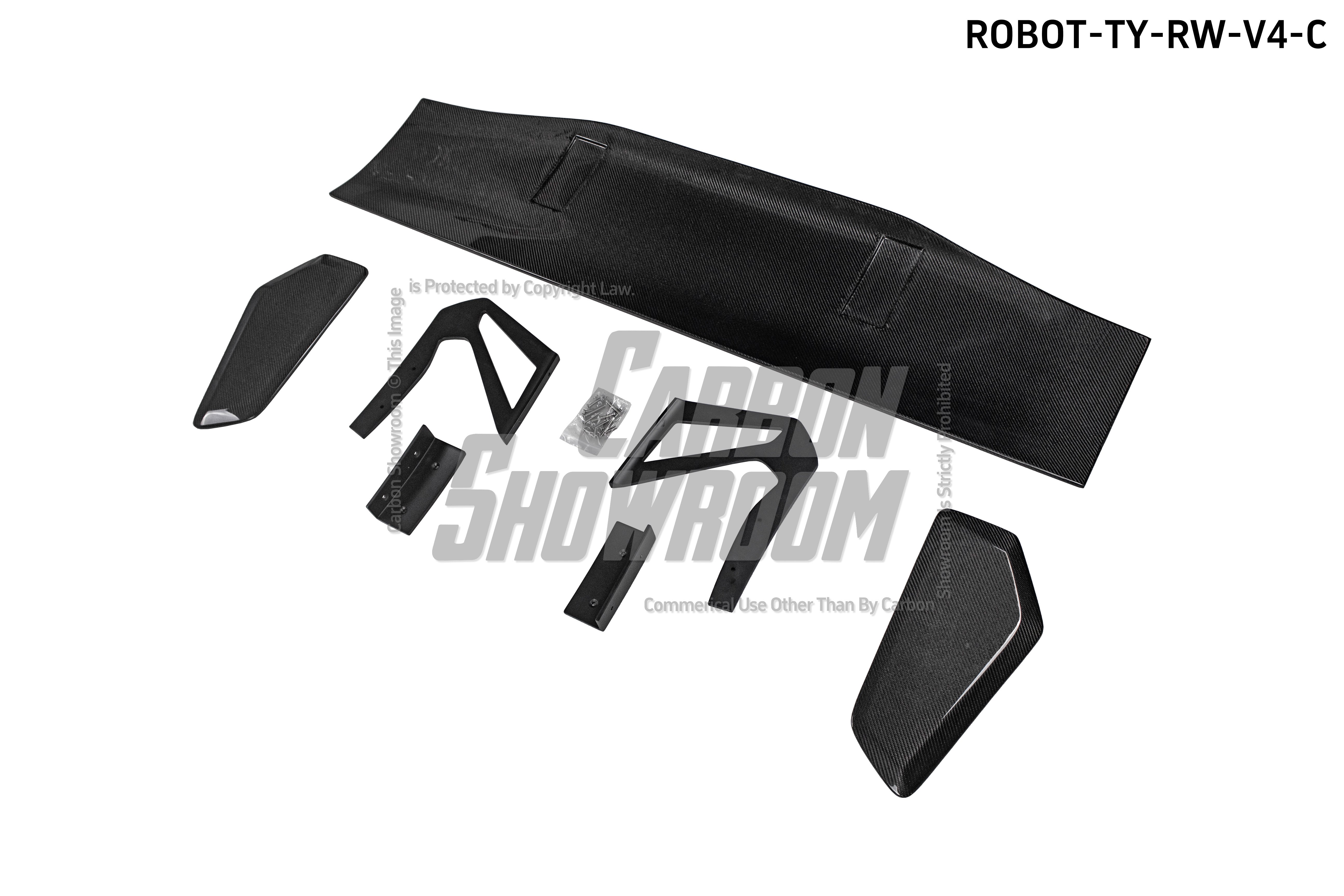 Toyota GT86 86 TRD GT SE Base ZN6 2017 2018 2019 2020 & Scion FR-S FRS ZN6 2013 2014 2015 2016 & BRZ TS Limited Premium ZN6 2013 2014 2015 2016 2017 2018 2019 2020 with Aftermarket Parts - Swan Neck Hammer GT Wing Carbon Fiber / FRP from Robot Craftsman