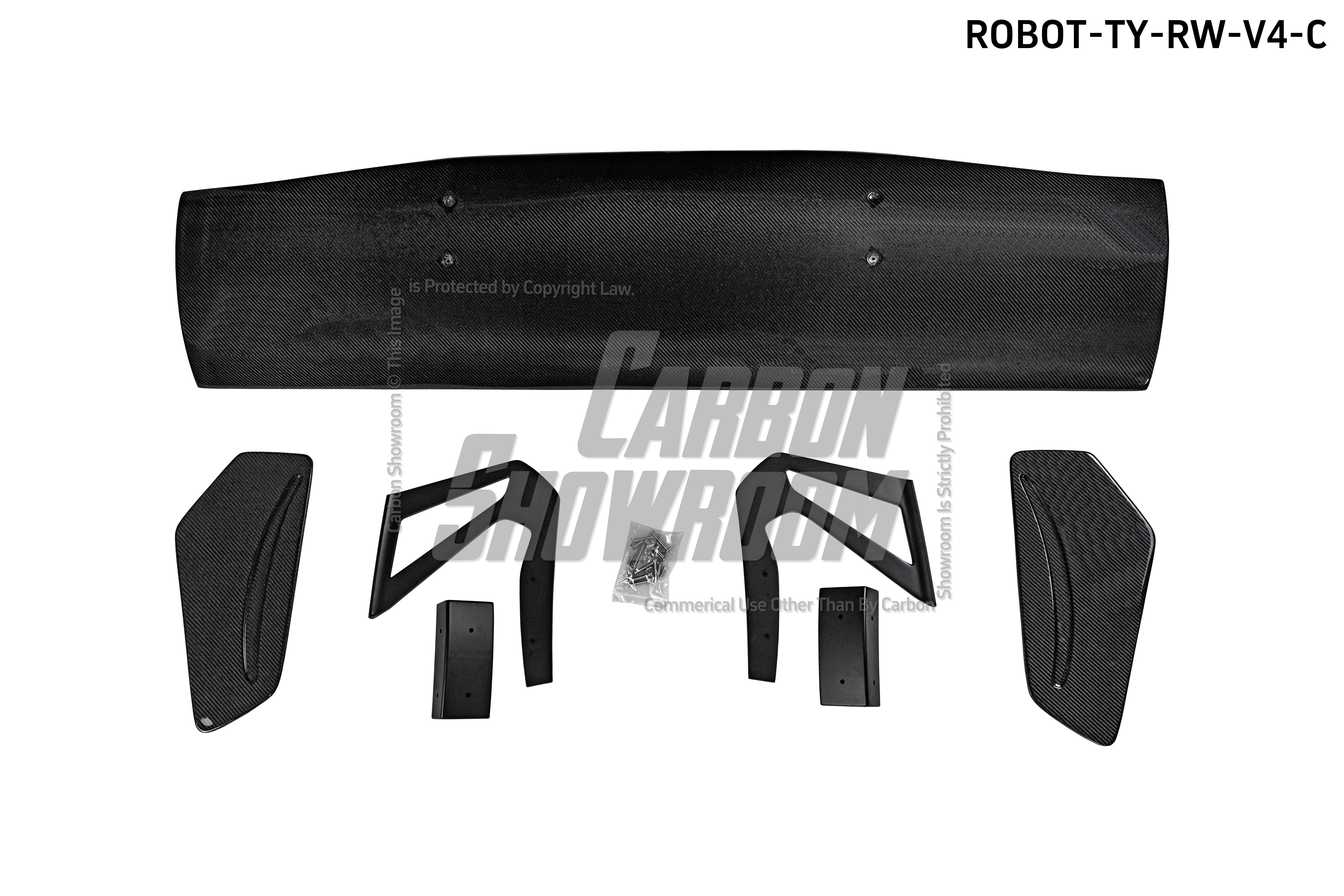 Toyota GT86 86 TRD GT SE Base ZN6 2017 2018 2019 2020 & Scion FR-S FRS ZN6 2013 2014 2015 2016 & BRZ TS Limited Premium ZN6 2013 2014 2015 2016 2017 2018 2019 2020 with Aftermarket Parts - Swan Neck Hammer GT Wing Carbon Fiber / FRP from Robot Craftsman