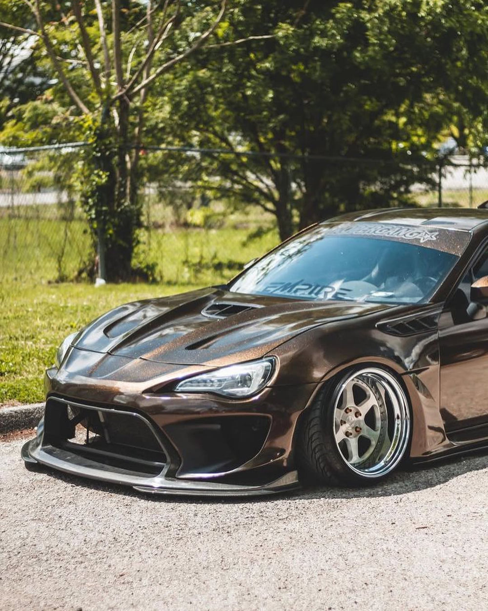 Toyota GT86 86 TRD GT SE Base ZN6 2017 2018 2019 2020 & Scion FR-S FRS ZN6 2013 2014 2015 2016 & BRZ TS Limited Premium ZN6 2013 2014 2015 2016 2017 2018 2019 2020 (compatible with ROBOT widebody kit) with Aftermarket Parts - Front Bumper & Lip Carbon Fiber / FRP from Robot Craftsman