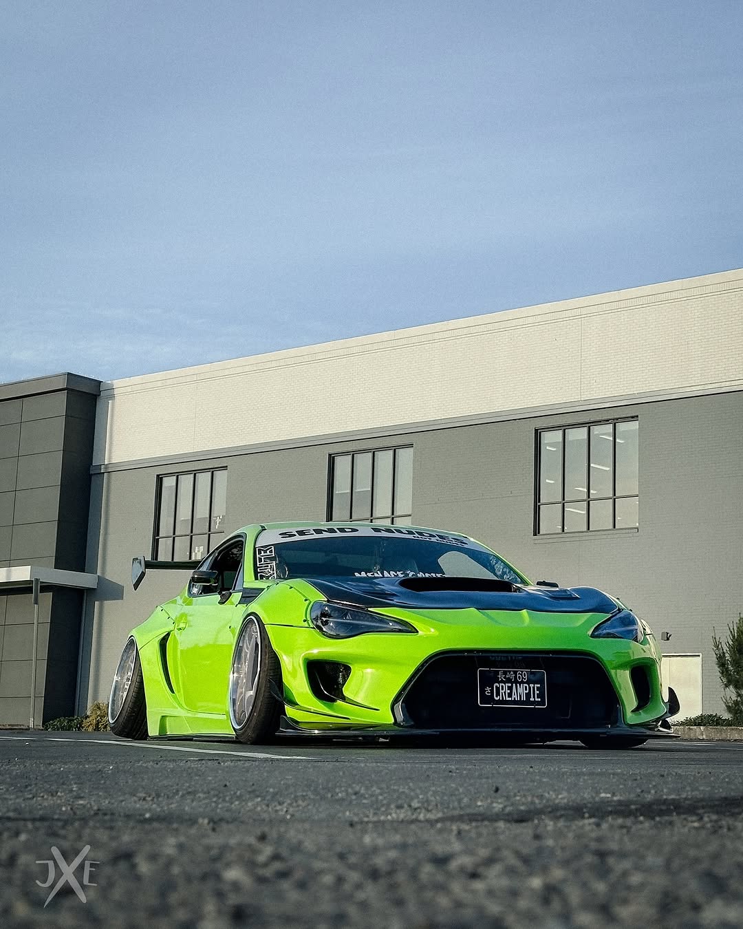 Toyota GT86 86 TRD GT SE Base ZN6 2017 2018 2019 2020 & Scion FR-S FRS ZN6 2013 2014 2015 2016 & BRZ TS Limited Premium ZN6 2013 2014 2015 2016 2017 2018 2019 2020 (compatible with ROBOT widebody kit) with Aftermarket Parts - Front Bumper & Lip Carbon Fiber / FRP from Robot Craftsman