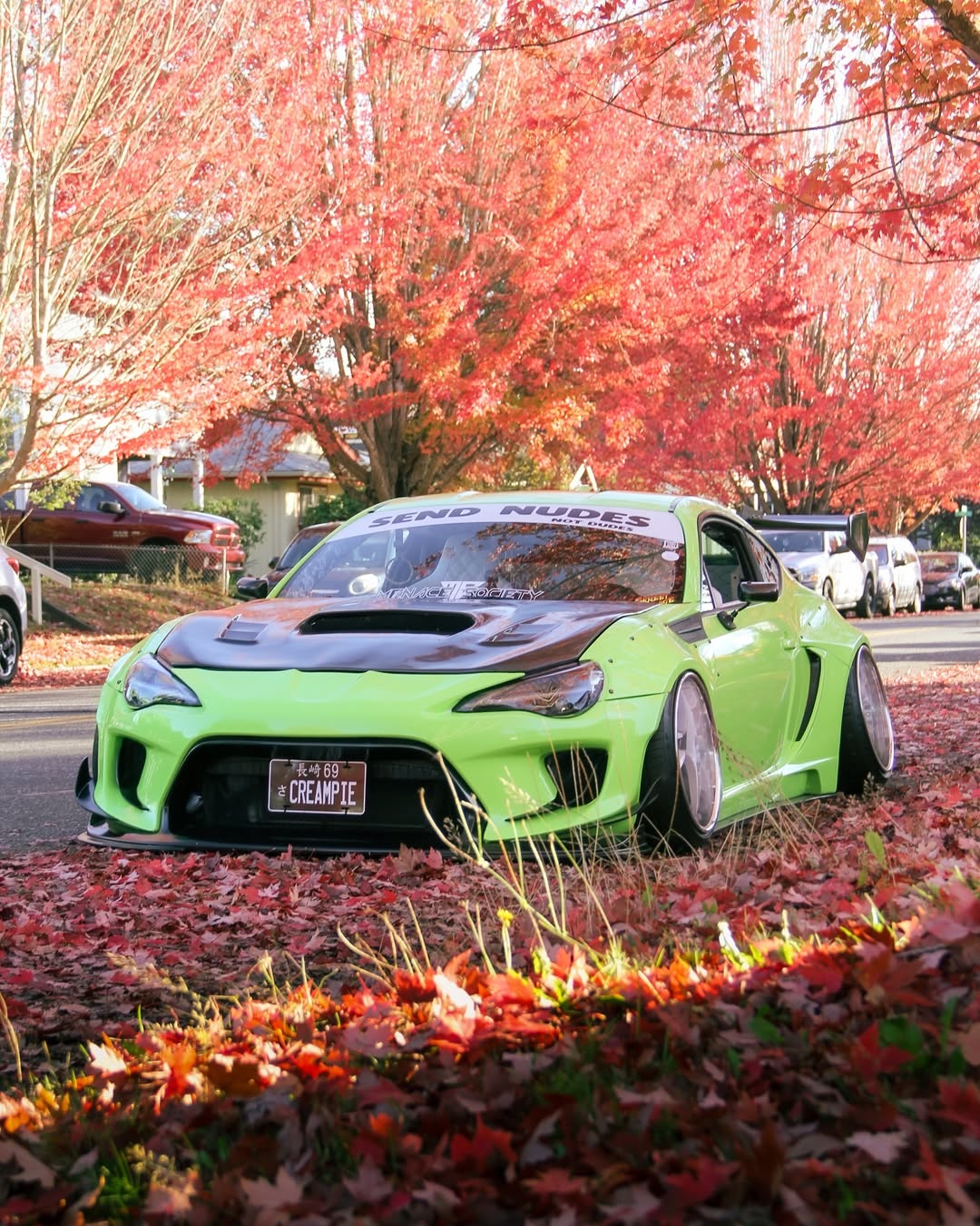 Toyota GT86 86 TRD GT SE Base ZN6 2017 2018 2019 2020 & Scion FR-S FRS ZN6 2013 2014 2015 2016 & BRZ TS Limited Premium ZN6 2013 2014 2015 2016 2017 2018 2019 2020 (compatible with ROBOT widebody kit) with Aftermarket Parts - Front Bumper & Lip Carbon Fiber / FRP from Robot Craftsman